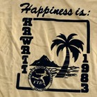 Vintage Single Stitch Hawaii 1983 Men   s Xl Yellow Tee Shirt Collegiate Pacific