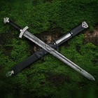 N0rse Viking Sword Battle Ready Damascus Steel Handmade Full Tang W  Scabbard