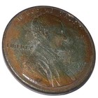 1990 Lincoln Cent Missing Clad Layer Exposed Zinc Error Coin      Rare  Us Mint  