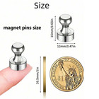 10x Fridge Magnets For Whiteboard Refrigerator Magnet Small  Strong Metal Magnet