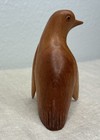 Hand Carved Solid Wood Penguin Figurine Vintage Decor 3   