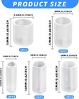 60pcs Rubber End Caps  Flexible Screw Thread Protector Covers For Metal Tube   R