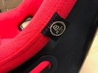 Pair Red Bb5 Large Racing Fibreglass Sports Bucket Seat   Side Mounts   Runners