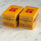 Kodak Panatomic-x 35mm Film - 2 Rolls Expired B w - Sealed Vintage -  Fx135-20