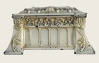 Antique Art Nouveau Jewelry Or Trinket Box With Floral Decoration