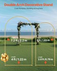 Wedding Arch Backdrop Stand Set Of 2 Metal 6ft 7 2ft Stand With Case Connection