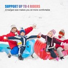 Snow Tube Sled For Kids And Adults  34  Snow Sleds Heavy Duty 2 Pack