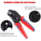 0 25-1 5mm   Sn-58b Ratchet Crimping Plier Crimper Tool Awg24-13 For Terminal Kit