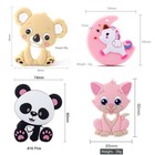 Cartoon Animals Silicone Charms - Baby Pacifier Soother Necklace Pendants 1pc