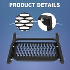 Folding Heavy Duty Tire Step For Truck  Suv And Rv Adjustable Type2  Black 
