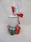 Yankee Candle Christmas Holiday 2 Piece Votive Holder W 4 Candles Dance Reindeer