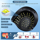220w Led Uv Light Dryer For Nails Gel Polish With 57 Lamp Beads 4 Timer Setting