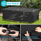 Patio Table Chairs Set - Waterproof 88 l X 62 w X 28 h Outdoor Bistro Dining Set