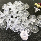 100pc Earring Butterfly Back Findings Comfort Fit Stoppers Holder Jewelry Backs