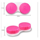 100pcs Colorful Contact Lens Case Box Holder Double Box Container Soak Storage