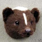 Ferret Furlike Collectable Animal Magnet   handcrafted   Hand Painted   