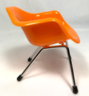 Miniature Sampler Dax Chair Retro Design Modern Home Decor Pantone Orange