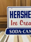 Hersheys Ice Cream Sign Soda Candy 2 Sided Store Vintage Style Wall Decor