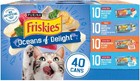 Purina Friskies Ocean Of Delight Gravy Wet Cat Food Variety Pack  5 5 Ozx40 Cans