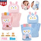 2   Kids Fingerless Gloves Convertible Knit Flap Mittens Toddler Half Finger Usa