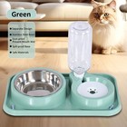 Nonslip Dog Cat Food Water Bowls Set Water Dispenser Automatic Pet Feeder
