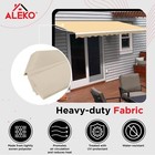Aleko Fabric Replacement For 10 X 8 Ft Retractable Awning Ivory Color