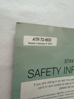 Fiji Link Airlines Atr 72-600 Safety Card Instructions  Very Good Condition     