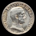          1914 Italy 2 Lire Silver Vittorio Emanuele Iii Quadriga Rome Coin Km-55