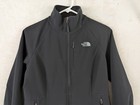 The North Face Women Sz M Windwall Jacket Black Fleece Lined 1249