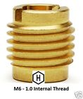 E-z Lok P n 400-m6  M6 Threaded Brass Insert For Wood  10 Pieces 