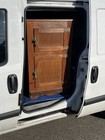 White Clad Oak Wood Ice Box Nightstand Double Cabinet Chest