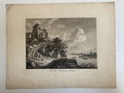 Original Etching Engraving Adrian Zingg Art Suisse Print 18th Century
