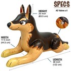 48  Long German Shepherd Inflatable - Brown Color