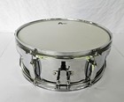 Vintage Chrome Steel Snare Drum Project 14x5 Inch Alloy Percussion Drum Kit Part