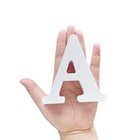 4 Inch Wood Letters  Unfinished Wooden Letters For Crafts  White Marquee Alphabe