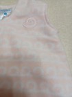 Halo Baby Fleece Sleep Sack Size Small 0-6 Months Pink White Squiggle