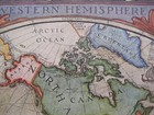 Original 1928 Nc Wyeth Western Hemisphere Discovery Map Mermaid Explorers Routes