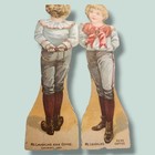 1894 Mclaughlin s Coffee Die-cut Paper Dolls Lot Victorian Double Sided Original