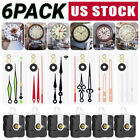 6pcs Diy Wall Quartz Clock Movement Mechanism Replacement Repair Tool Parts Kit