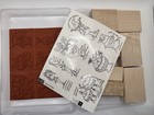 Stampin  Up  Stew Pot Pals - Wood Rubber Un-mounted Stamp Set Of 7 New