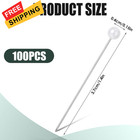 100 Pcs Pearl Pins For Bouquets Sewing Fabric White Straight 