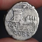 Jupiter King Of The Gods Denarius 87bc Ancient Roman Republic Silver Coin Dossen