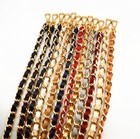 Leather Metal Chain Shoulder Crossbody Handbag Handle Bag Replacement Strap