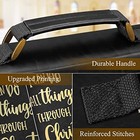  Large Classic Bible Cover Vegan Leather Carrying Book Case Black And Brown