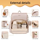 Vosmles Stylish Baby Diaper Bag  Baby Bag With Changing Pad  Pacifier Case  S   