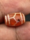Ancient Etched Carnelian Longevity Bead Over 2000 Year Old In Great Condition