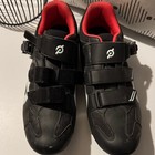 Peloton Black Athletic Cycling Shoes With Red Lining