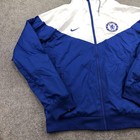 Chelsea Fc Jacket Mens Medium Blue White Soccer Football Nike Hooded Windbreaker