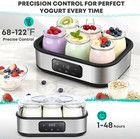 Yogurt Maker 6 Jars With Temp   Timer Control For Probiotic