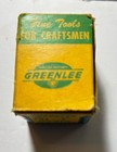 Vintage Greenlee No 731 1    Square Radio Chassis Punch W  Box   Instructions